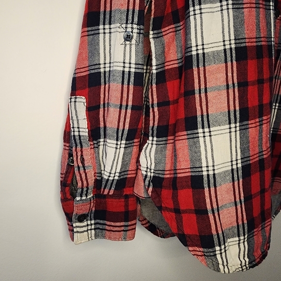 Joe Fresh Small Plaid Long Sleeve Shirt - Picture 3 of 3